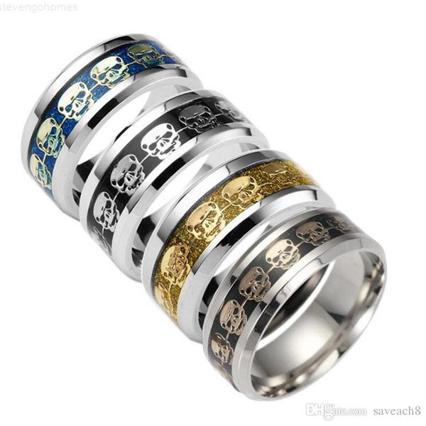 mens skeleton womens ring for gift jewelry stainless steel skull band rings - us size 6-13, Silver 
mens skeleton womens ring for gift jewelry stainless steel skull band rings - us size 6-13, Silver