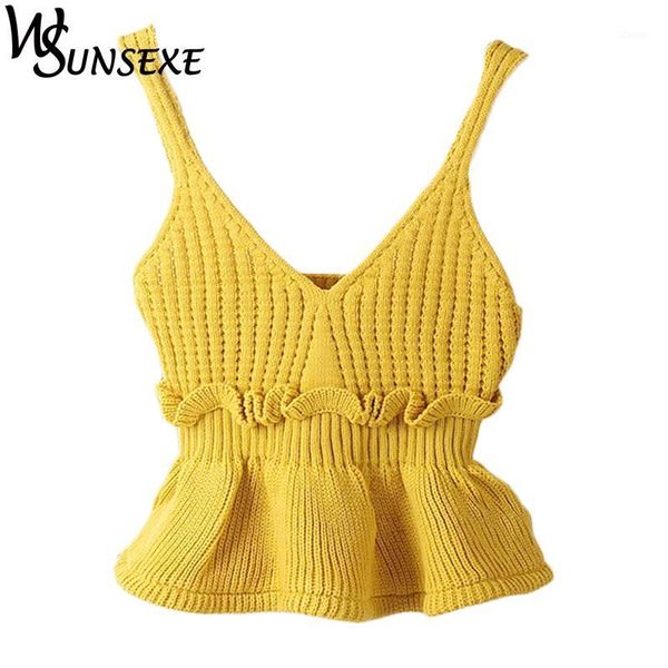 women's sweaters 2021 autumn women small tank sweet slim hem halter flounced kitted vest 8 colors basice casual ruffles crop t, White;black
women's sweaters 2021 autumn women small tank sweet slim hem halter flounced kitted vest 8 colors basice casual ruffles crop t, White;black