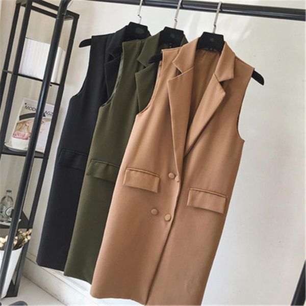 women's vests winter long vest plus size loose female sleeveless jacket shiny solid cotton padded oversized stand collar casual coats, Black;white
women's vests winter long vest plus size loose female sleeveless jacket shiny solid cotton padded oversized stand collar casual coats, Black;white