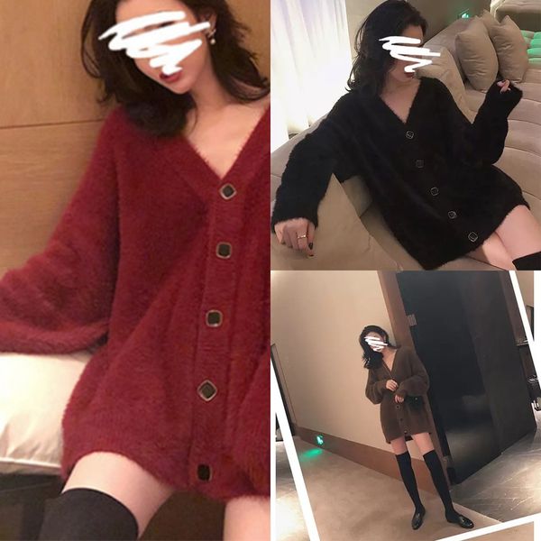 ynmjo brown v-neck sweater for women wide wear lazy wind knitted length mink sweatercoat sweatercardigan coat fur and autumn medium sprin, White;black
ynmjo brown v-neck sweater for women wide wear lazy wind knitted length mink sweatercoat sweatercardigan coat fur and autumn medium sprin, White;black