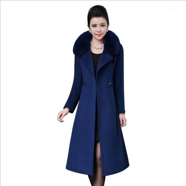 women's wool & blends women's windbreaker autumn winter thicken fur collar jacket large size medium long cashmere coats female qv4, Black
women's wool & blends women's windbreaker autumn winter thicken fur collar jacket large size medium long cashmere coats female qv4, Black
