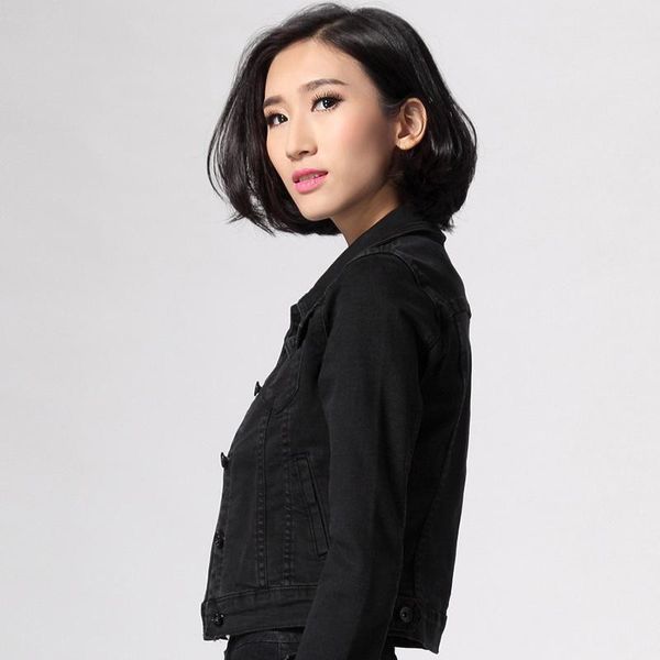 women's jackets denim jacket women basic coats female autumn short long sleeve jaqueta feminina chaquetas outwear lx9031, Black;brown
women's jackets denim jacket women basic coats female autumn short long sleeve jaqueta feminina chaquetas outwear lx9031, Black;brown