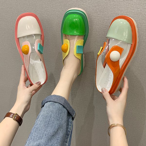 loafers house slippers platform women luxury shoes pantofle slides multicolored sandals med cover toe soft designer 2020 summer x1020, Black
loafers house slippers platform women luxury shoes pantofle slides multicolored sandals med cover toe soft designer 2020 summer x1020, Black