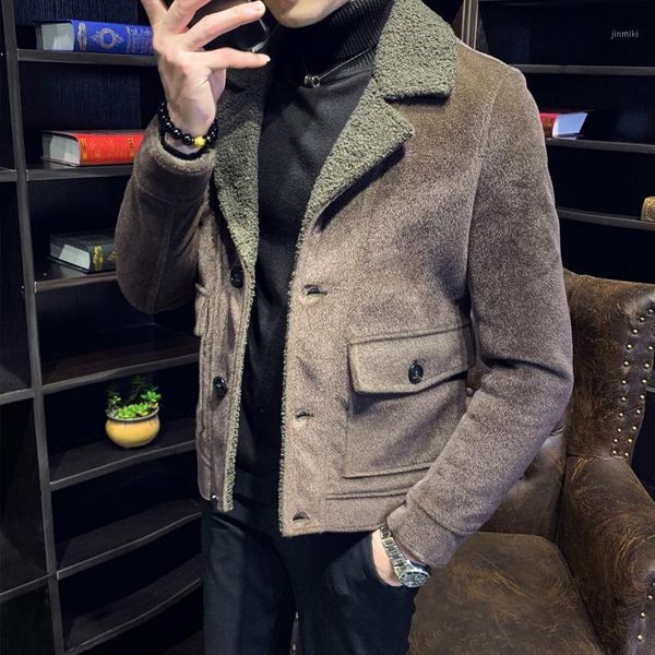 british style winter coat men woolen thick jacket korean casual social overcoat windbreaker men jackets clothing1, Black
british style winter coat men woolen thick jacket korean casual social overcoat windbreaker men jackets clothing1, Black