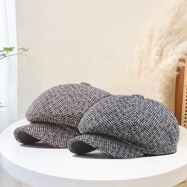 berets plus size men hat autumn vintage herringbone octagon cap women's casual pumpkin flat beret, Blue;gray
berets plus size men hat autumn vintage herringbone octagon cap women's casual pumpkin flat beret, Blue;gray
