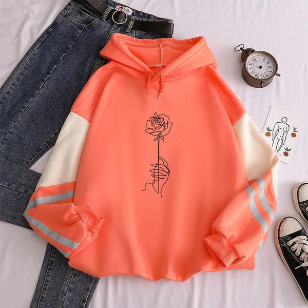 women's hoodies & sweatshirts fashion sweatshirt female hoody line art rose with hand printed fall winter warm women loose fleece hoodi, Black
women's hoodies & sweatshirts fashion sweatshirt female hoody line art rose with hand printed fall winter warm women loose fleece hoodi, Black