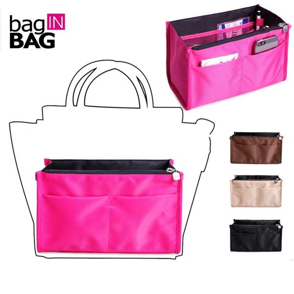 baginbag insert organizer travel bags cosmetics bag double compartment bag with zipper pocket and 10 different size pockets
baginbag insert organizer travel bags cosmetics bag double compartment bag with zipper pocket and 10 different size pockets