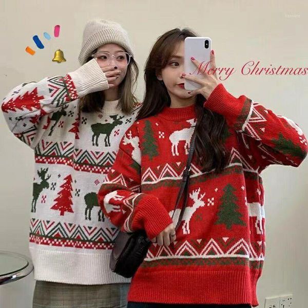2020 autumn winter christmas sweaters retro fashion knitted jumper lazy style ladies pullovers loose xmas thick sweater1, White;black
2020 autumn winter christmas sweaters retro fashion knitted jumper lazy style ladies pullovers loose xmas thick sweater1, White;black