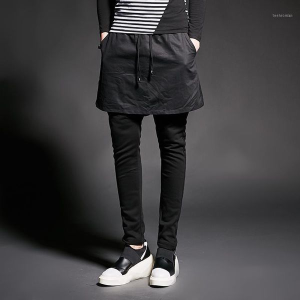 27-44 2019 men's clothing plus size personality cultivation of false two feet culottes stylist nightclub tide costumes1 men's pant, Black
27-44 2019 men's clothing plus size personality cultivation of false two feet culottes stylist nightclub tide costumes1 men's pant, Black