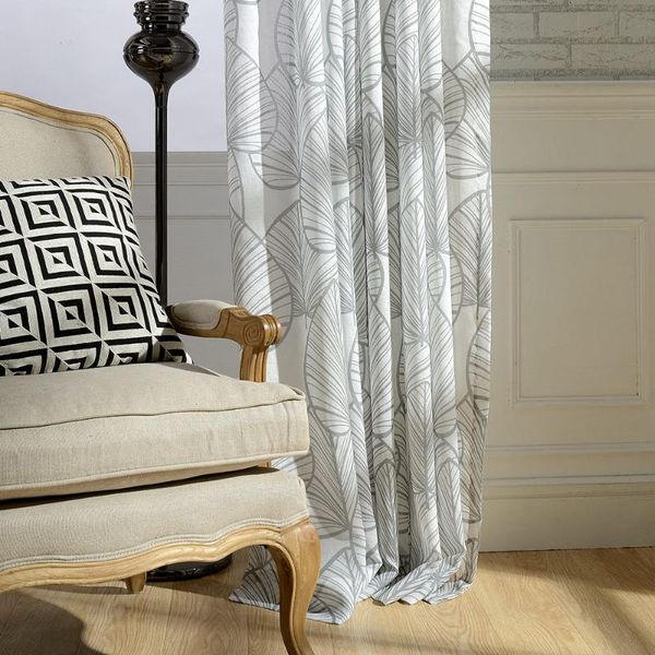 modern gray leaves printed tulle curtains for living room kitchen window treatments custom made european style
modern gray leaves printed tulle curtains for living room kitchen window treatments custom made european style