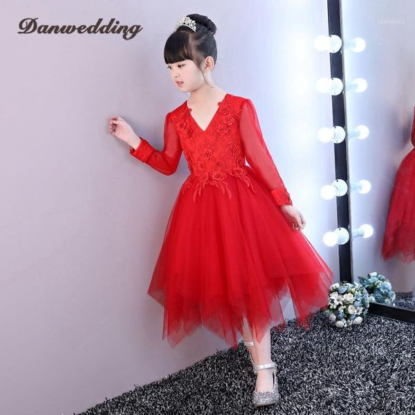 elegant v-neck pageant dress lace applique first communion dress for girls short flowers girl for wedding party prom1, Red;yellow
elegant v-neck pageant dress lace applique first communion dress for girls short flowers girl for wedding party prom1, Red;yellow