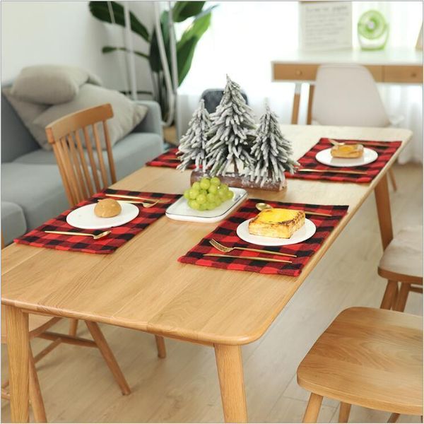 new} placemat красный черный плед стол столовые приборы рождественские украшения место коврик скатерть рождественские украшения домой 44 *
new} placemat красный черный плед стол столовые приборы рождественские украшения место коврик скатерть рождественские украшения домой 44 *