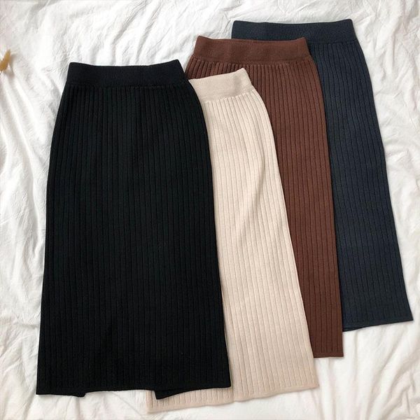 4 colors spring autumn knitting female skirts 2018 women high waist long skirt soild color pencil skirts womens (x708, Black
4 colors spring autumn knitting female skirts 2018 women high waist long skirt soild color pencil skirts womens (x708, Black