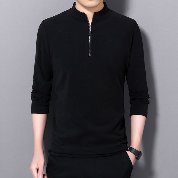 thick warm bottoming shirt half zip pullover new fashion t shirts for men trends long sleeve tshirts men clothes 201203, White;black
thick warm bottoming shirt half zip pullover new fashion t shirts for men trends long sleeve tshirts men clothes 201203, White;black