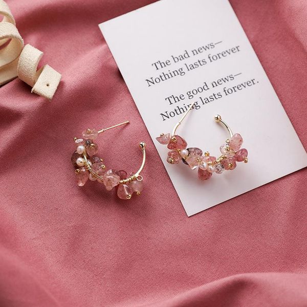 hoop & huggie 2021 korea design fashion jewelry hand-knitted natural irregular stone earrings elegant freshwater pearl earringsfor women, Golden;silver
hoop & huggie 2021 korea design fashion jewelry hand-knitted natural irregular stone earrings elegant freshwater pearl earringsfor women, Golden;silver