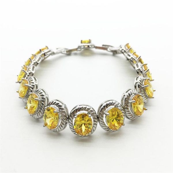 link, chain women charm bracelets 10kt white gold filled zircon stone yellow fashion jewelry selling, Black
link, chain women charm bracelets 10kt white gold filled zircon stone yellow fashion jewelry selling, Black