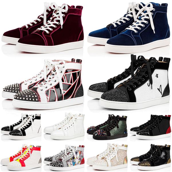 red bottoms mens womens designer falt casual shoes platform sneakers luxurys junior spikes loafers trainerss luxury red bottoms size 35-47, Black
red bottoms mens womens designer falt casual shoes platform sneakers luxurys junior spikes loafers trainerss luxury red bottoms size 35-47, Black