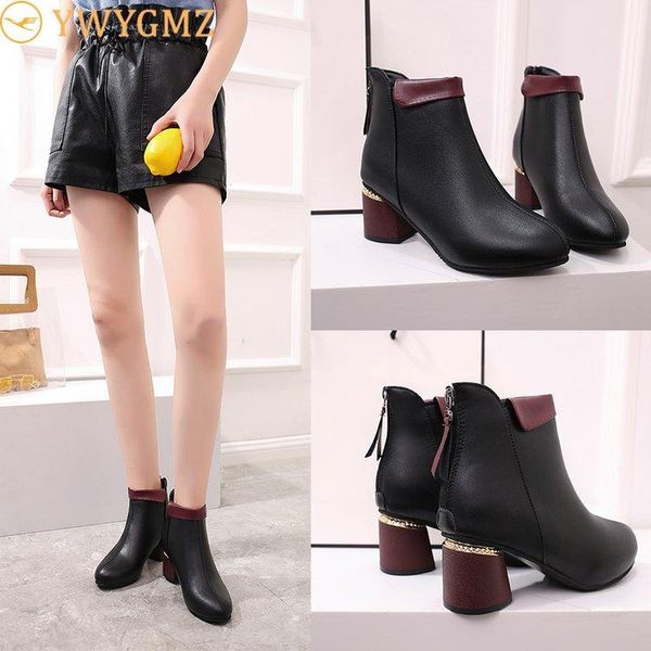 boots 2021 winter women retro zipper letters ankle square heel warm female botas de mujer size 35-42, Black
boots 2021 winter women retro zipper letters ankle square heel warm female botas de mujer size 35-42, Black