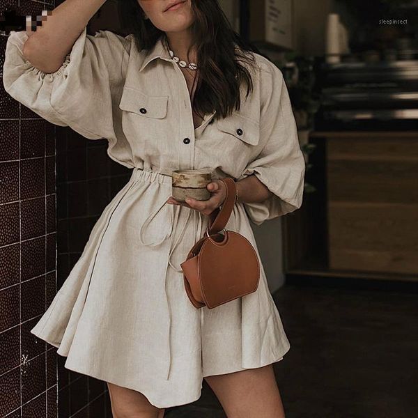 women mini shirt dresses 2020 vintage elagant dresses lantern sleeve sash buttons lace up linen spring female vestidos1, Black;gray
women mini shirt dresses 2020 vintage elagant dresses lantern sleeve sash buttons lace up linen spring female vestidos1, Black;gray