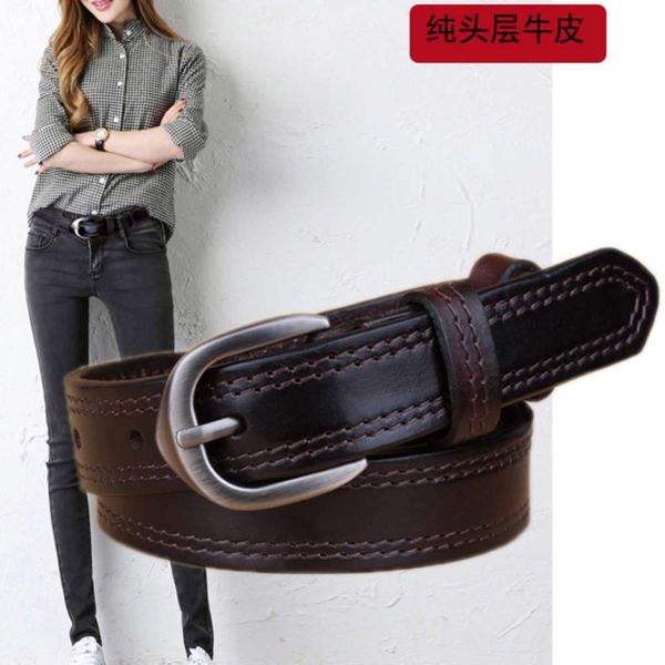 leather simple and versatile, pure cow leather, korean thin leisure round buckle belt, female, Black;brown
leather simple and versatile, pure cow leather, korean thin leisure round buckle belt, female, Black;brown