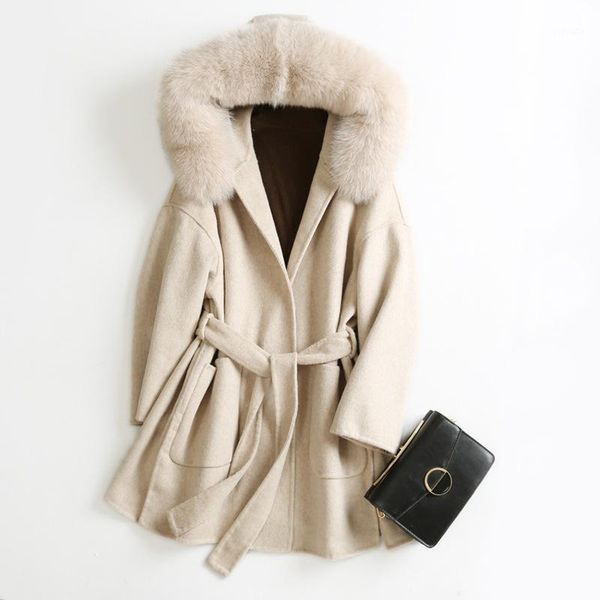 new winter large collars double coat of female long woollen cashmere coat women's clothing wholesale1, Black
new winter large collars double coat of female long woollen cashmere coat women's clothing wholesale1, Black