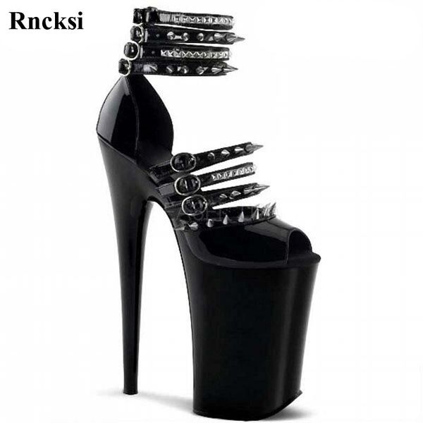 sandals rncksi rivets platform with rhinestone straps 20cm high heels crystal black banquet formal dress women's shoes
sandals rncksi rivets platform with rhinestone straps 20cm high heels crystal black banquet formal dress women's shoes