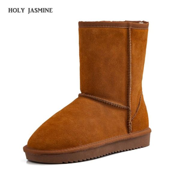 holy jasmine winter cow suede snow boots slip-on solid color ankle boots round toe thick bottom women shoes low (1cm-3cm) rubber, Black
holy jasmine winter cow suede snow boots slip-on solid color ankle boots round toe thick bottom women shoes low (1cm-3cm) rubber, Black