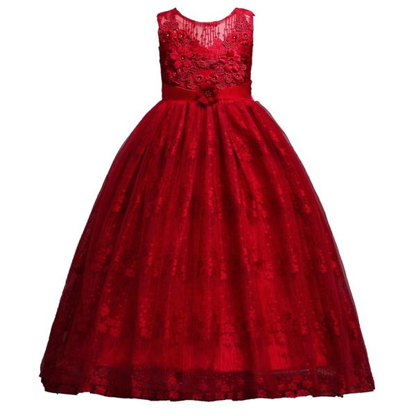 formal wedding pink lace long girl dress vestido fancy princess event costume kids party ceremony pink girls clothing 5-14 years, Red;yellow
formal wedding pink lace long girl dress vestido fancy princess event costume kids party ceremony pink girls clothing 5-14 years, Red;yellow