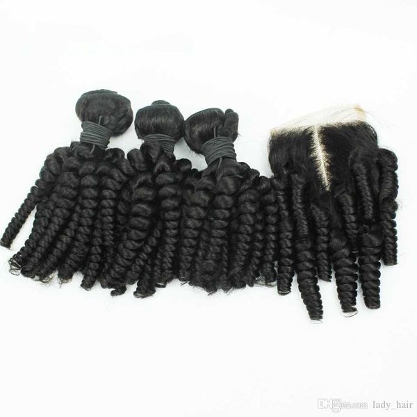 peruvian aunty funmi human hair with 4*4 lace closure romance curls funmi hair 3bundles with closure 4pcs lot peruvian hair with closure, Black
peruvian aunty funmi human hair with 4*4 lace closure romance curls funmi hair 3bundles with closure 4pcs lot peruvian hair with closure, Black