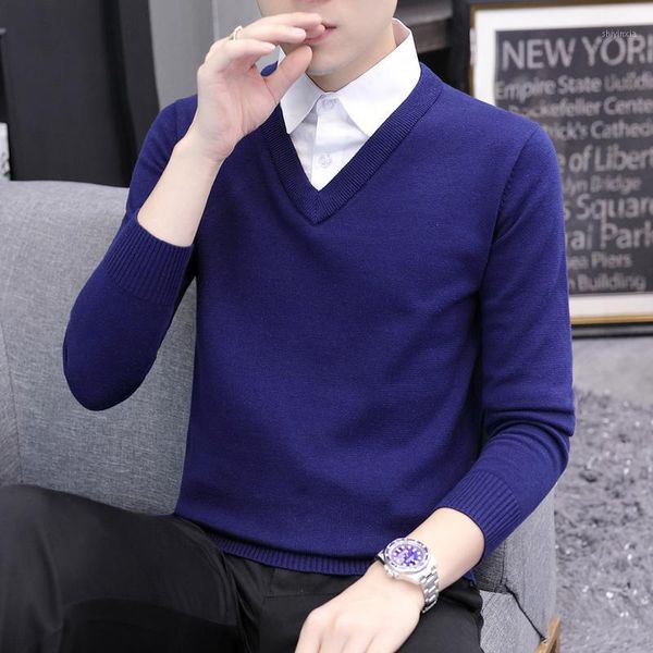 men's sweater autumn and winter long sleeved sweater bottom shirt trendy fake two coats a1, White;black
men's sweater autumn and winter long sleeved sweater bottom shirt trendy fake two coats a1, White;black