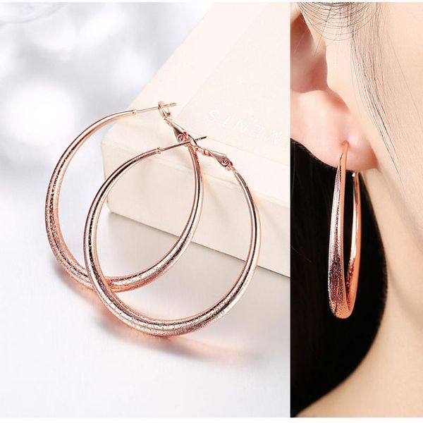 simple gold filled 41mm big circle hoop earrings for women,ear female earrings party jewelry fashion rose gold color earrings,, Golden;silver
simple gold filled 41mm big circle hoop earrings for women,ear female earrings party jewelry fashion rose gold color earrings,, Golden;silver