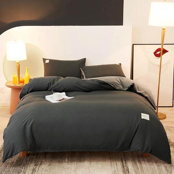 bedding sets papa&mima dark grey japanese solid polyester fabric bedlinens twin king size sheet set duvet cover pillowcases1
bedding sets papa&mima dark grey japanese solid polyester fabric bedlinens twin king size sheet set duvet cover pillowcases1