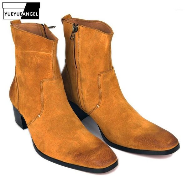 plus size 46 high heels genuine leather boots men fashion brand pointed toe mid-calf cowboy boots casual work safety booties1, Black
plus size 46 high heels genuine leather boots men fashion brand pointed toe mid-calf cowboy boots casual work safety booties1, Black