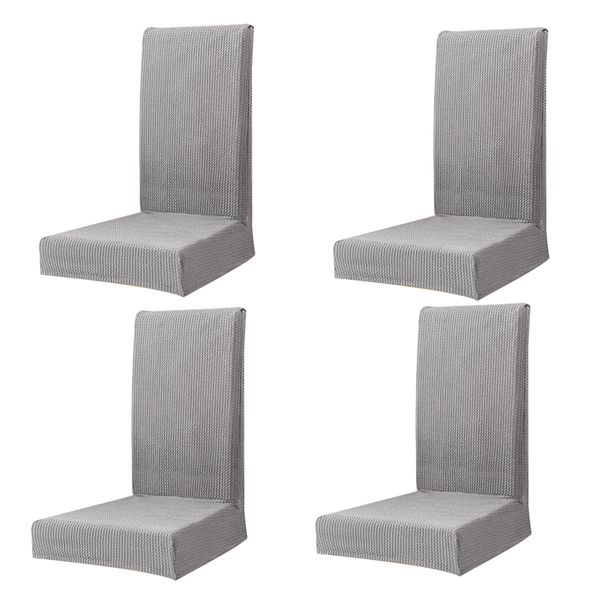 4 pieces removable elastic slipcovers short dining room chair cover -light grey, Black
4 pieces removable elastic slipcovers short dining room chair cover -light grey, Black