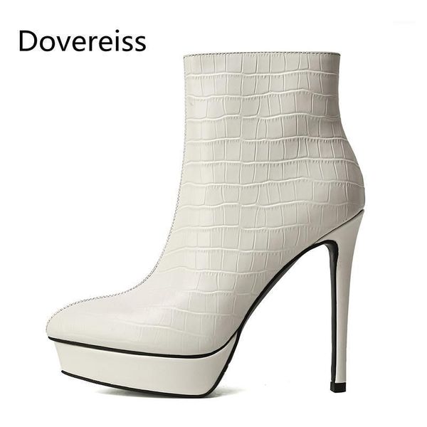 dovereiss fashion women's shoes winter elegant white pointed toe concise waterproof stilettos heels ankle boots 33-401, Black
dovereiss fashion women's shoes winter elegant white pointed toe concise waterproof stilettos heels ankle boots 33-401, Black