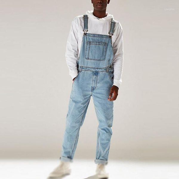 men jeans jumpsuits simple casual light skinny overalls full length slim fit bib denim pocket fashion1, Blue
men jeans jumpsuits simple casual light skinny overalls full length slim fit bib denim pocket fashion1, Blue