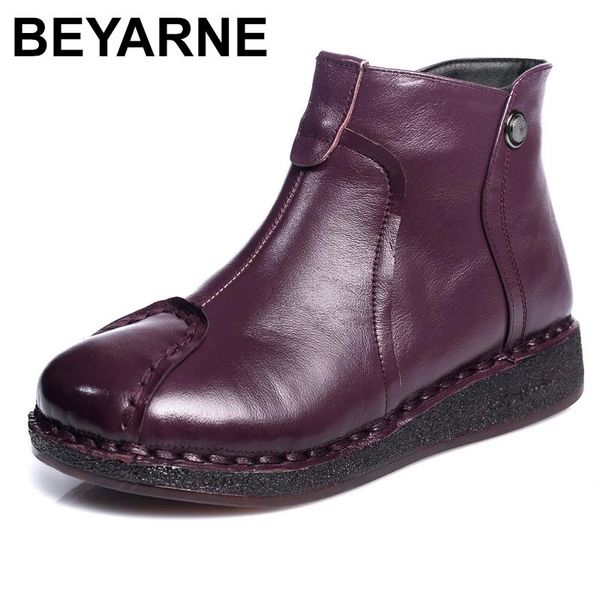 beyarne 2020autumn genuine leather woman winter boots shoes women handmade plush slip on ankle boots for women low heel zip, Black
beyarne 2020autumn genuine leather woman winter boots shoes women handmade plush slip on ankle boots for women low heel zip, Black
