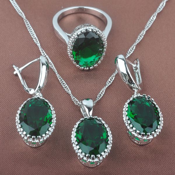 russian style wedding jewelry set for women silver color sky greenzirconia crystal pendant earrings rings 2020 new tz0192
russian style wedding jewelry set for women silver color sky greenzirconia crystal pendant earrings rings 2020 new tz0192