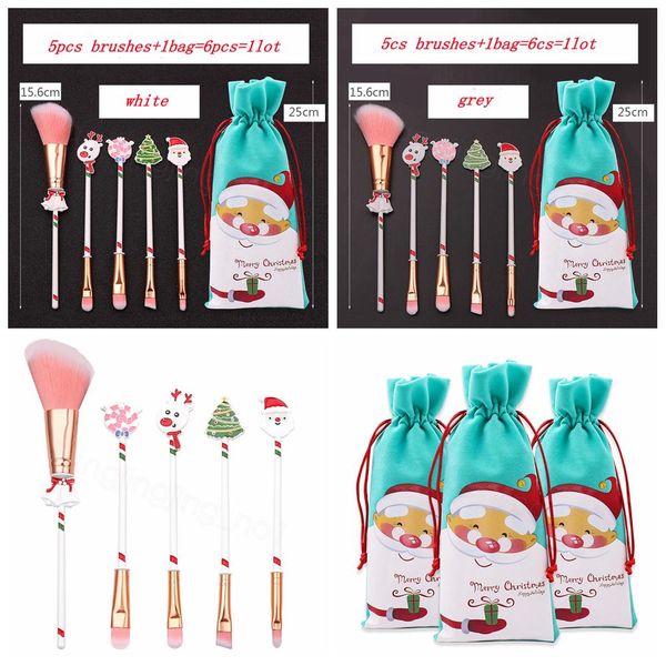 christmas makeup brushes set kit beautiful professional make up tool with drawstring santa claus print bag xmas gift favor 6pcs/lot ffa3317a
christmas makeup brushes set kit beautiful professional make up tool with drawstring santa claus print bag xmas gift favor 6pcs/lot ffa3317a