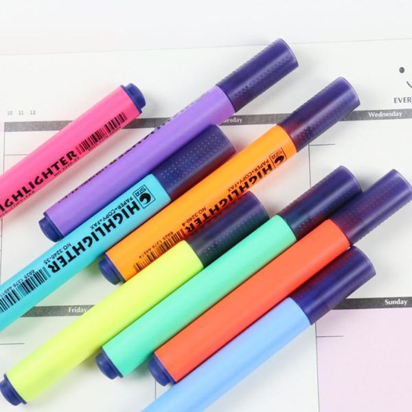 8pc creative new high capacity 8colors highlighter hand account marker pen drawing pen marcador child gift office&school supply1, Black;red
8pc creative new high capacity 8colors highlighter hand account marker pen drawing pen marcador child gift office&school supply1, Black;red