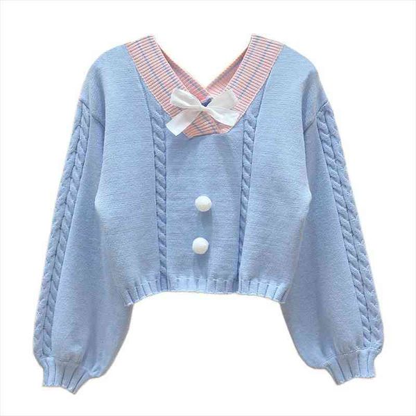 v neck with bow vintage pullover femme long sleeve knitwear crop pink jumper korean style white knitted sweater women, White;black
v neck with bow vintage pullover femme long sleeve knitwear crop pink jumper korean style white knitted sweater women, White;black