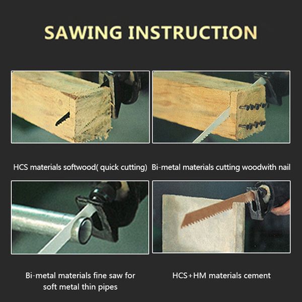 reciprocating saw blade hand saw saber blades for cutting wood/meat/metal bimetal for bimetal material nail cutting wood
reciprocating saw blade hand saw saber blades for cutting wood/meat/metal bimetal for bimetal material nail cutting wood