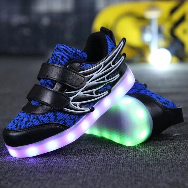 2018 fashion new usb charging led children shoes with light up kids boys&girls luminous sneakers glowing shoes wing blue black #nk0z
2018 fashion new usb charging led children shoes with light up kids boys&girls luminous sneakers glowing shoes wing blue black #nk0z