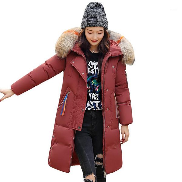 large fur collar hooded cotton padded long coat women winter parka thicken warm jacket female plus size 3xl knee-length ls731, Black
large fur collar hooded cotton padded long coat women winter parka thicken warm jacket female plus size 3xl knee-length ls731, Black