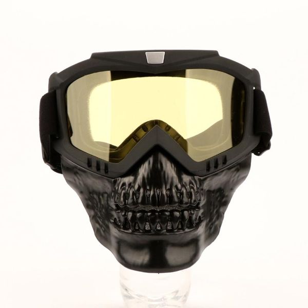 Motorcycle Protective Skull Face Mask Motocross Goggles Atv Dirt Bike Utv Eyewear Motor Bike Windproof Skeleton Goggles