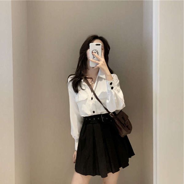 super is very fairy french yamamoto minority sweet chicsen two piece suit platycodon skirt autumn, Black;gray
super is very fairy french yamamoto minority sweet chicsen two piece suit platycodon skirt autumn, Black;gray