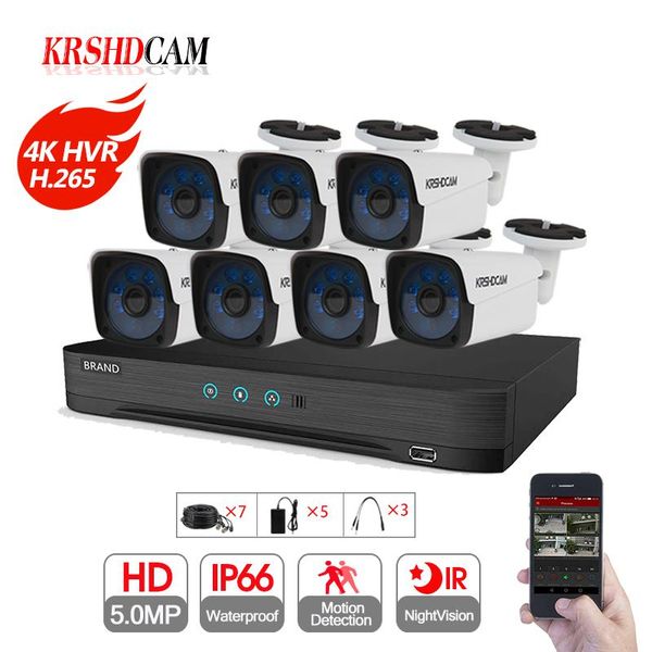 7ch cctv system 4k 8ch dvr 5.0mp ahd camera with 7 x 5mp outdoor waterproof 2560*1920 hd security cameras de seguranca kit
7ch cctv system 4k 8ch dvr 5.0mp ahd camera with 7 x 5mp outdoor waterproof 2560*1920 hd security cameras de seguranca kit