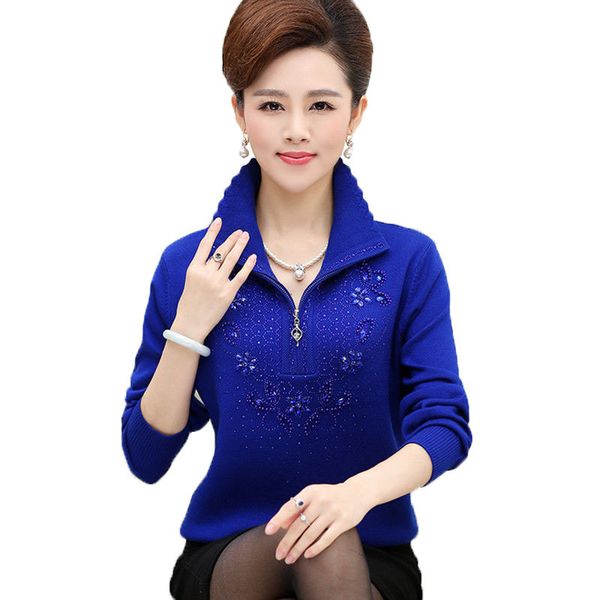 autumn winter sweatshirt pullovers lapel women's middle-aged mother plus size loose jumper r908 yvbe, White;black
autumn winter sweatshirt pullovers lapel women's middle-aged mother plus size loose jumper r908 yvbe, White;black