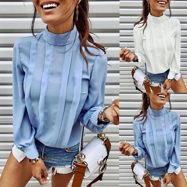 women's blouses & shirts 2021 autumn women fashion blouse o-neck ruffle shirt ladies casual loose chiffon lantern sleeve, White
women's blouses & shirts 2021 autumn women fashion blouse o-neck ruffle shirt ladies casual loose chiffon lantern sleeve, White