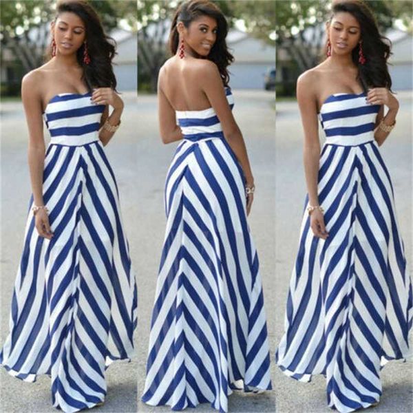 2019 women formal long maxi sleeveless striped prom evening party casual club wear gown, Black;gray
2019 women formal long maxi sleeveless striped prom evening party casual club wear gown, Black;gray